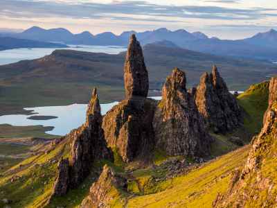 Old Man of Storr on the Isle of Skye in Scotland.